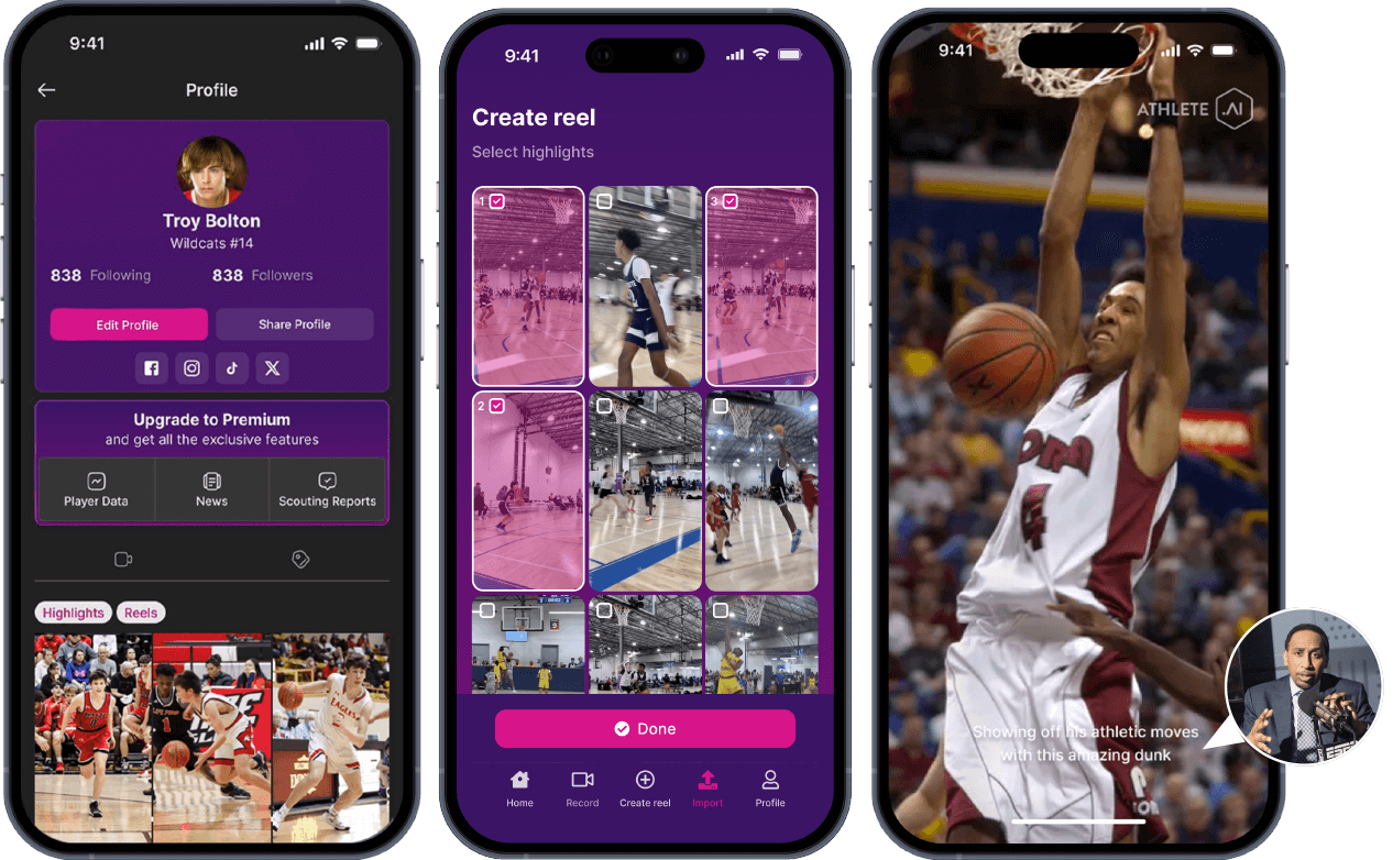 Automated Ai Movie tool sports highlights for athletes
